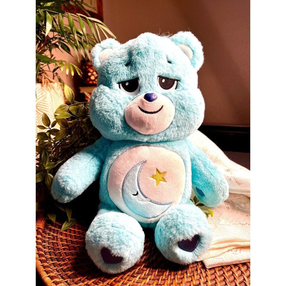 2020 Care Bears 15" Bedtime Bear Plush Stuffed Toy Moon Star Sleepy Time